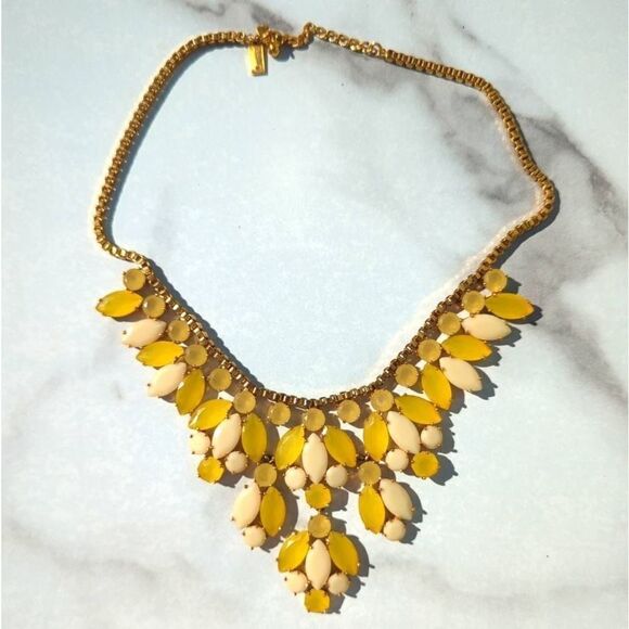 Kate Spade Marquee Bib Gold Plated Statement Necklace - Picture 2 of 5